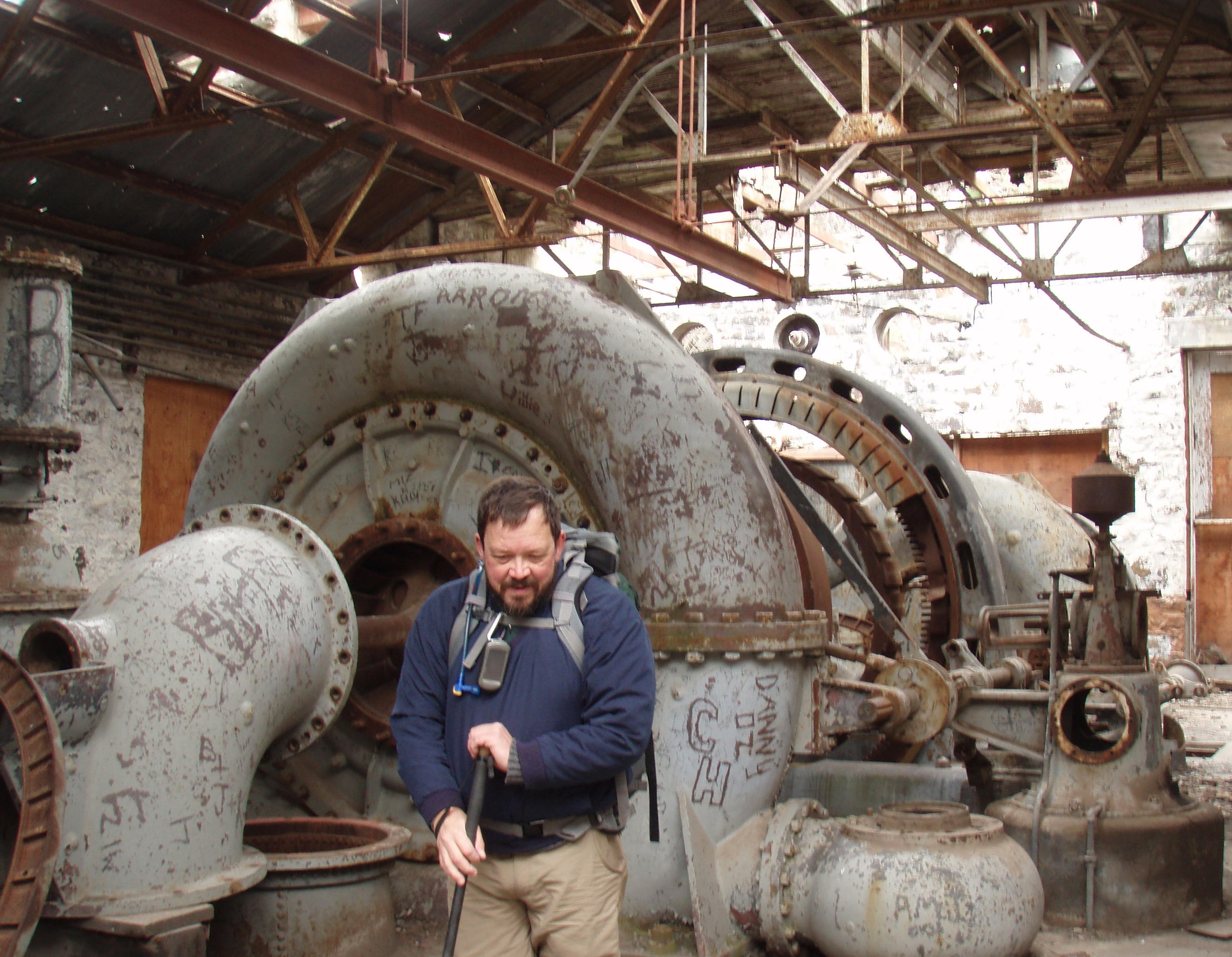 Mark inside the powerhouse